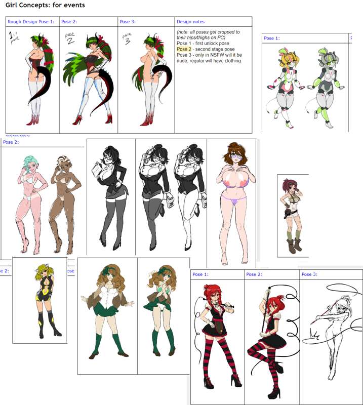 (NSFW) 'Fling' Girl Concepts