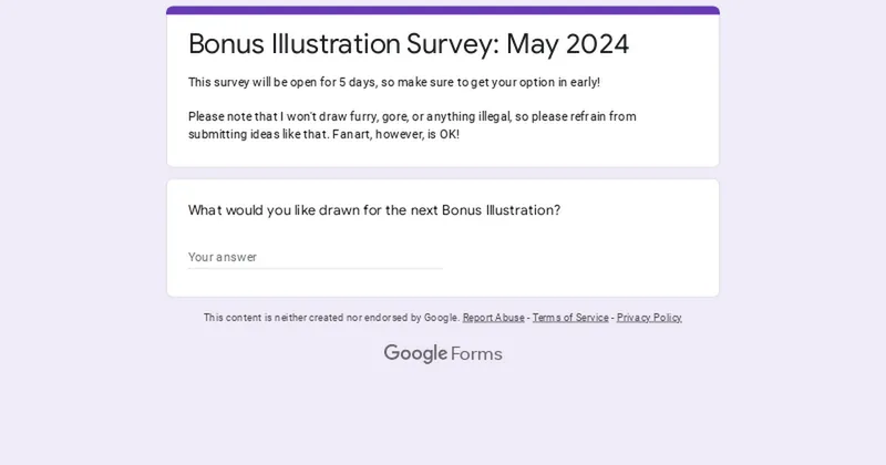 Bonus Illustration Survey!