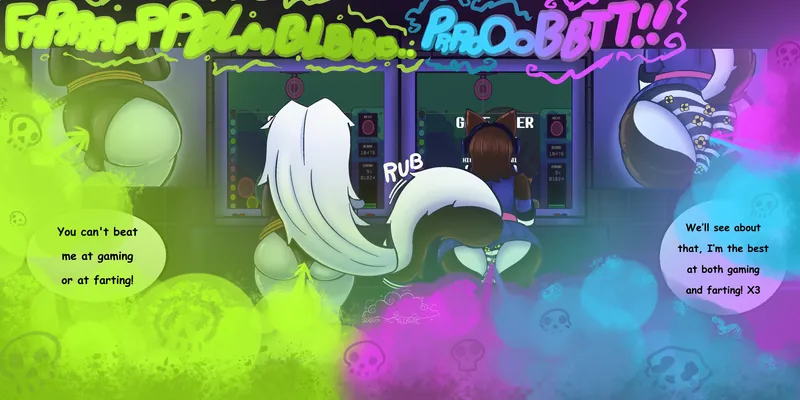 Gavin and Jieze gaming (Bubble Guts) (Commission)