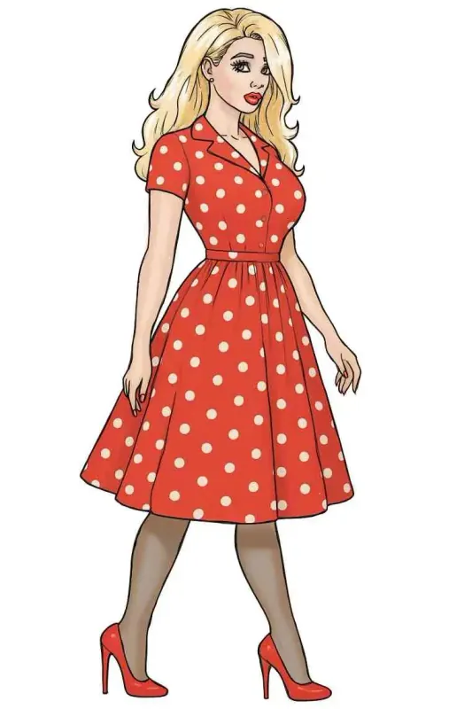 Art by Fraylim: Red "Homemaker" Dress