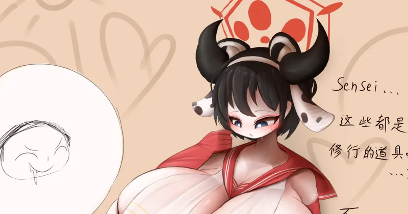 tsubaki turn to cow(1)