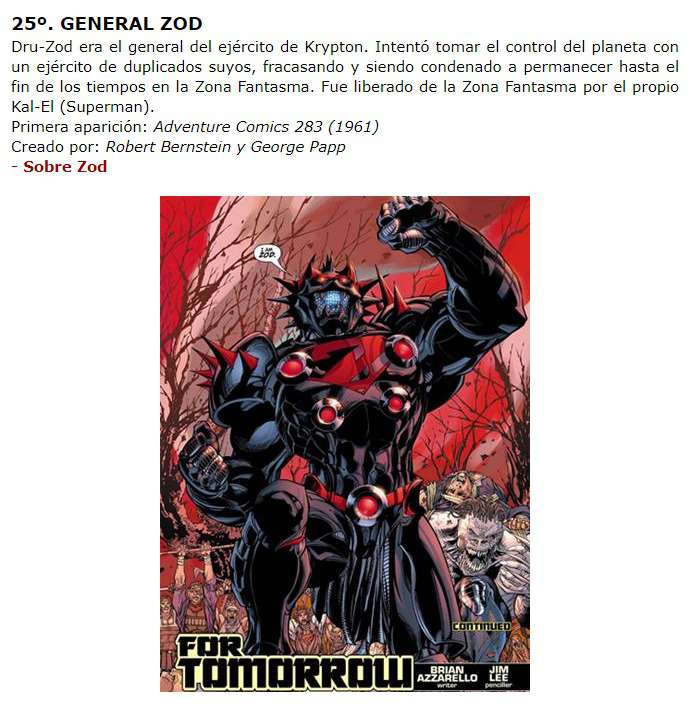 General Zod Term October
