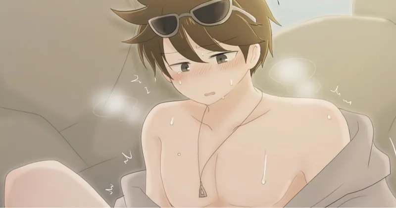 岩陰でこっそり💩