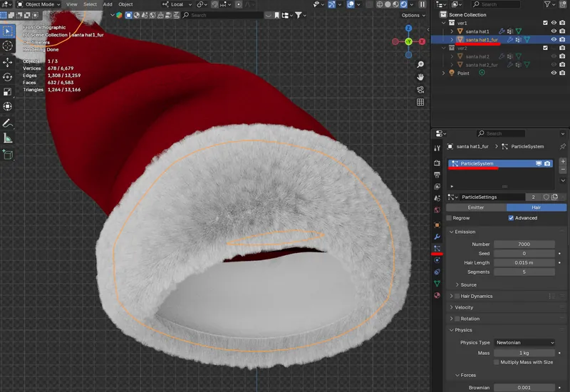 2025 Xmas Santa Hat - 2 versions