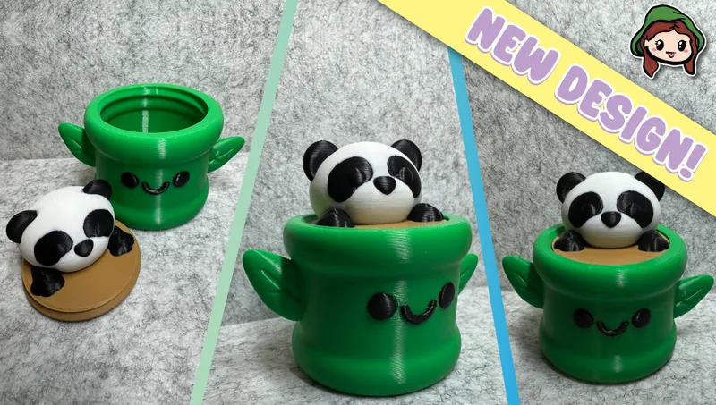 Panda Bamboo Buddy Stash Container!