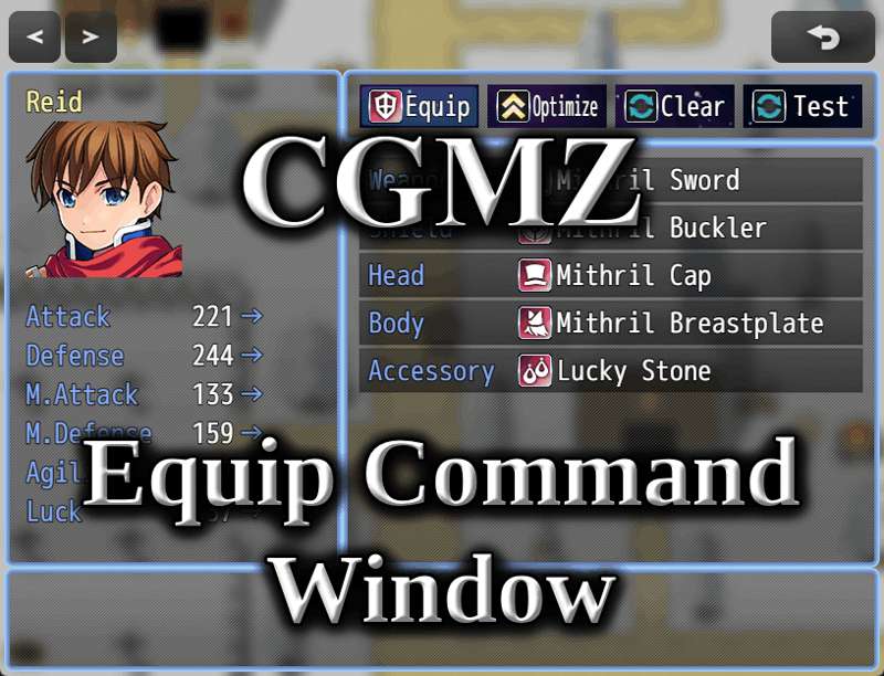[CGMZ] Equip Command Window