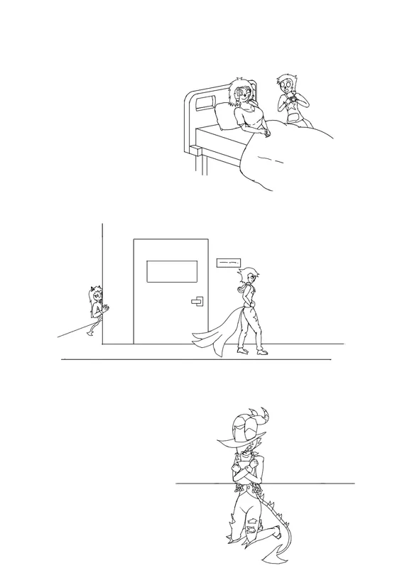 Fem Stolas VS Killer Stella Death Match epilogue (sketch & final outline)