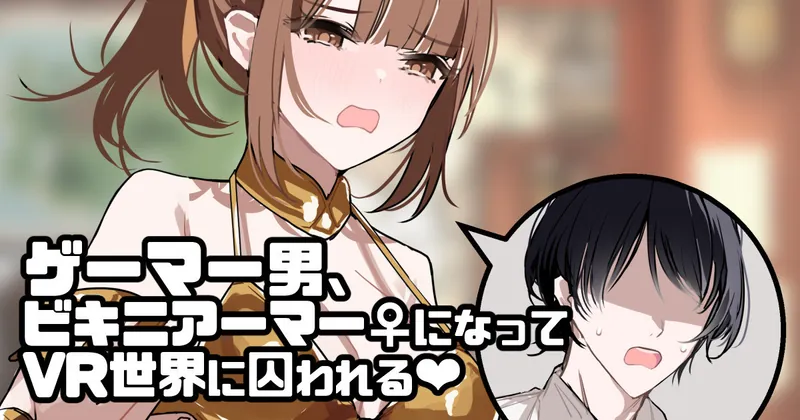 【データ化】ゲーマー男、ビキニアーマー♀になってVR世界に囚われる❤