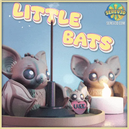 🦇✨ Serev3D Little Bats Collection! (MANY versions included)