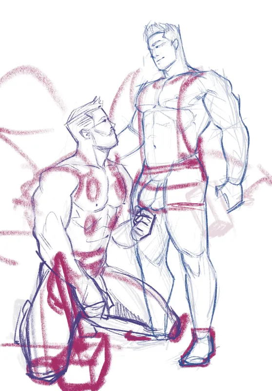 Gym + Thor crossover sketch