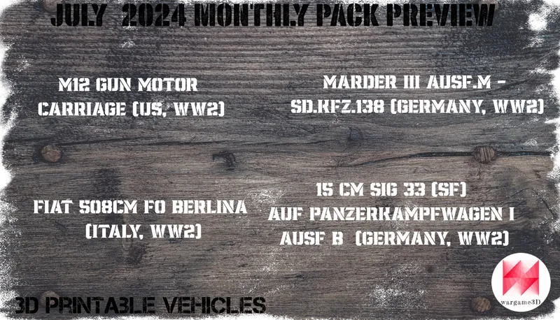 JULY 2024 Monthly Pack Preview