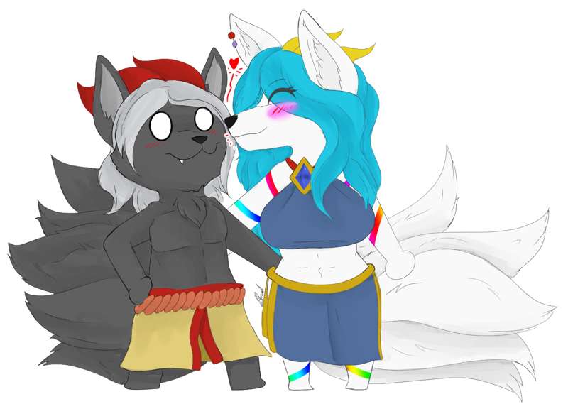 2 lovely peeps -commision-
