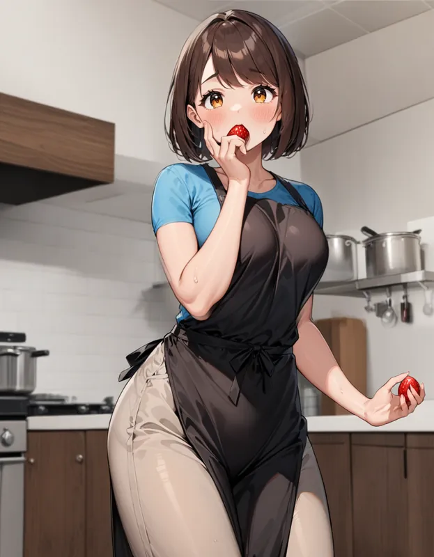 [NSFW] punishment for sneaking food / [R18] 後で食べるヤツだったのに (13pic)