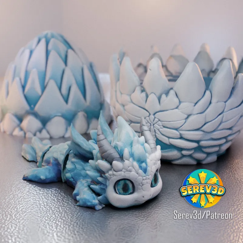 Baby Ice Elemental Dragon!! (All 3 elemental dragons are out now)