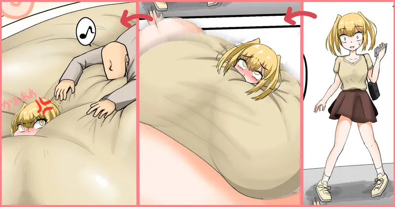 ナオちゃんの時間停止膨体　＋３枚(意識あり膨体)