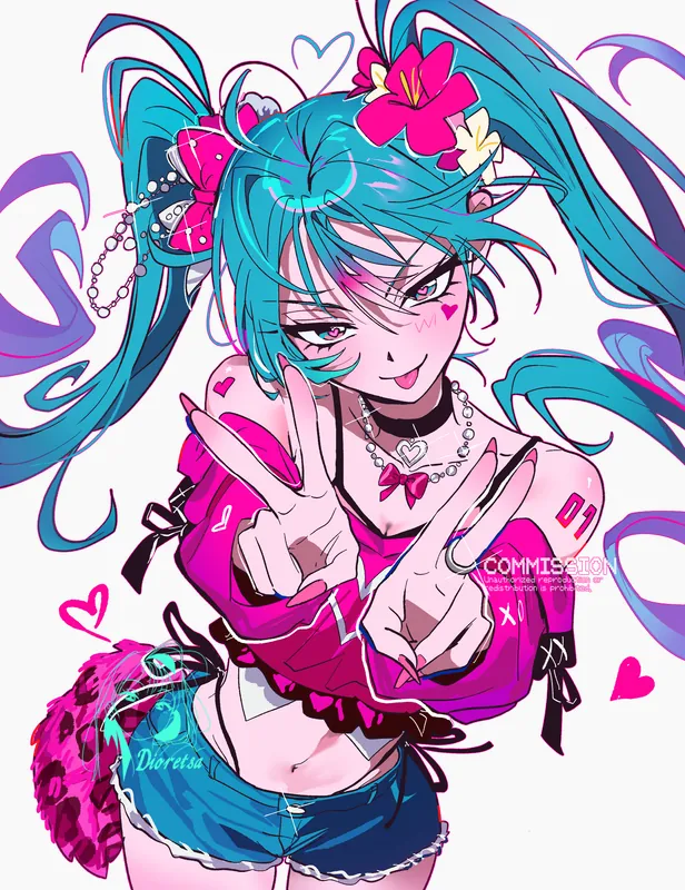 Gyaru Miku (with work flow!)