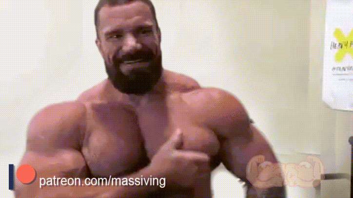 The  trick is on the pecs
