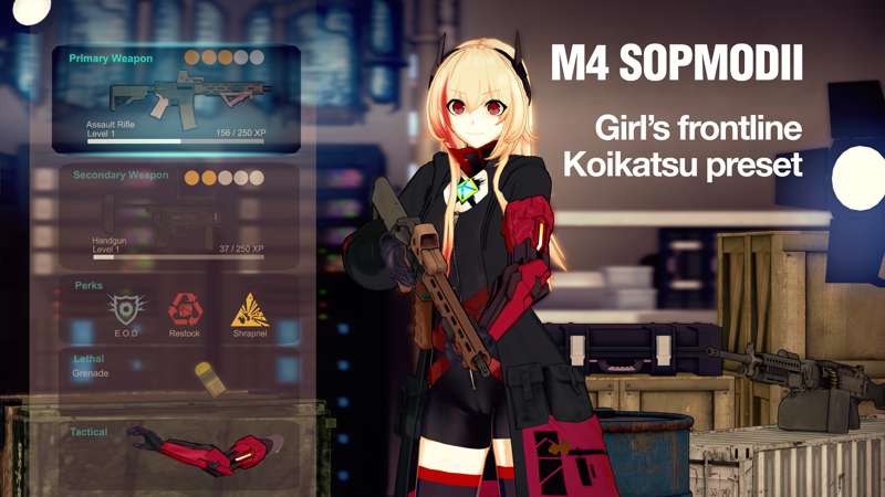 Girl's frontline - M4 SOPMODII (Free card)