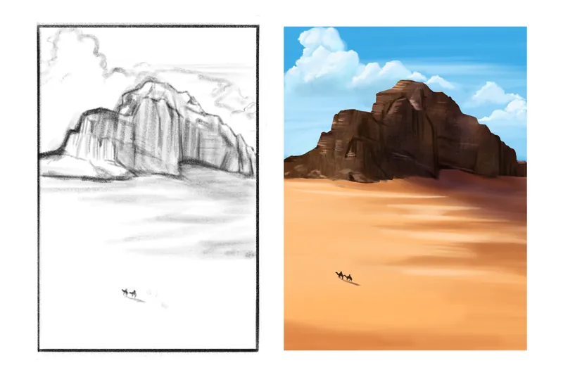 Learn to Sketch! - Lesson 7 - Landscapes