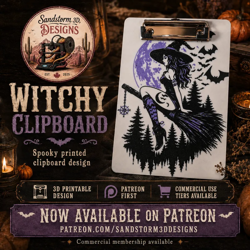 Witchy A5 Clipboard — A Little Magic for Your Workspace 🧙‍♀️🌙