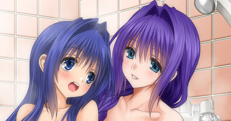 親子で洗いっこ