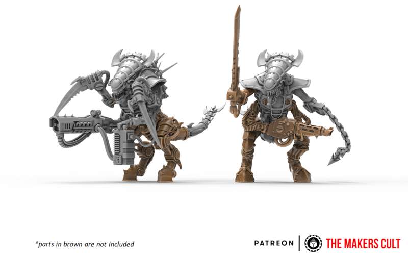 Iron Hive Warriors Upgrade pack & Priestess preview