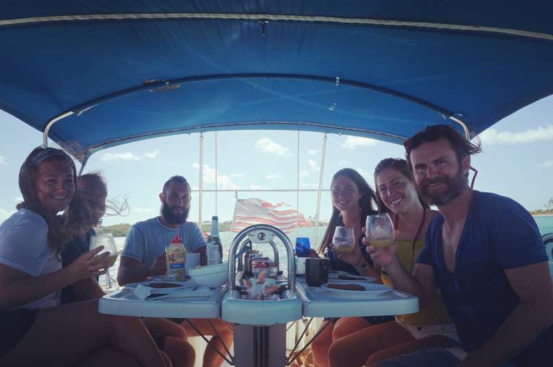 Brunch with fellow cruisers!  