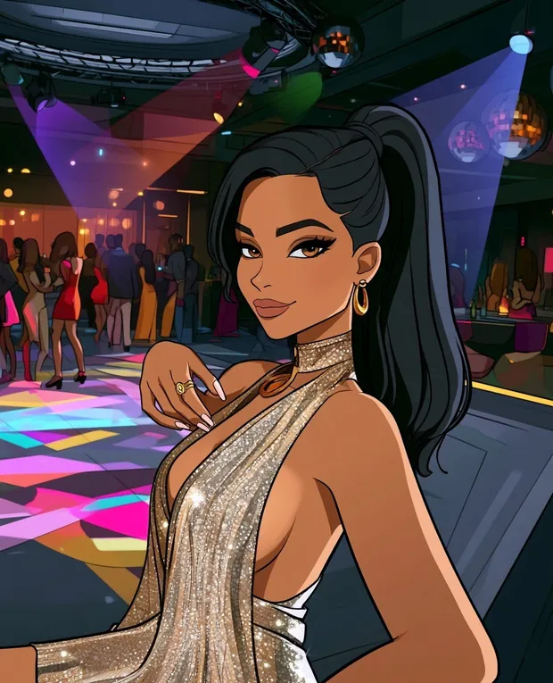 your clingy girlfriend keeps stealing you away from your friends while at the nightclub (lots of kisses)
