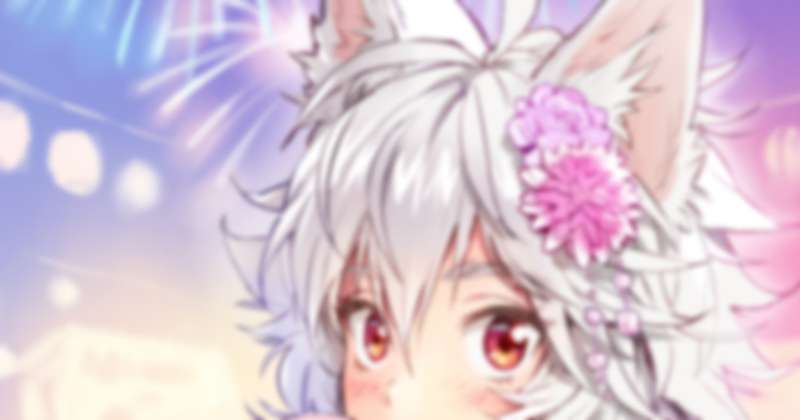 【高画質】描きおろし浴衣椛 背景有り・無し