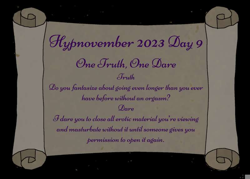 Hypnovember 2023 Day 9