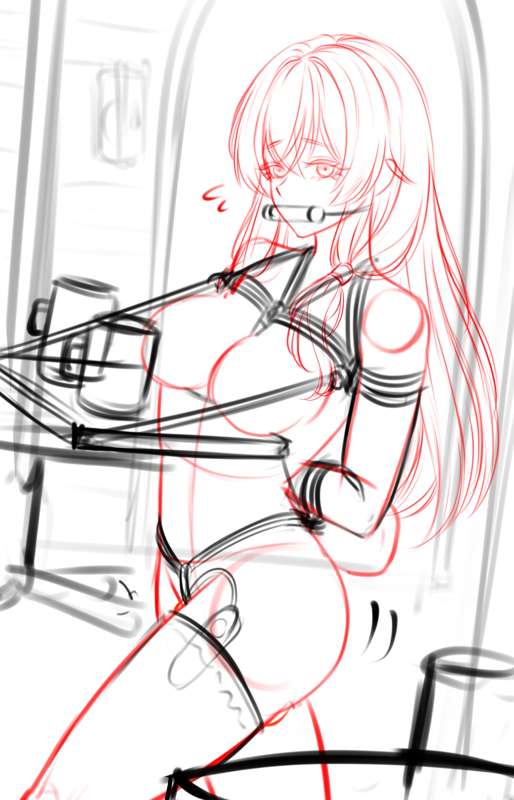 Elaina Working at the Tavern WIP