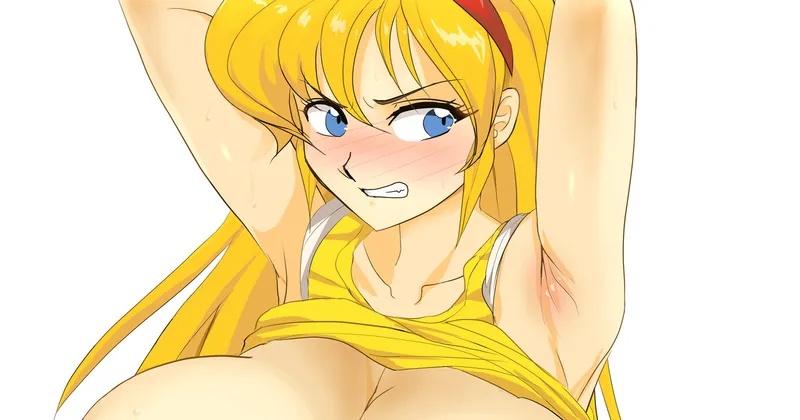 バトルマニア背後から胸揉み (Battle Mania Breast Groping)