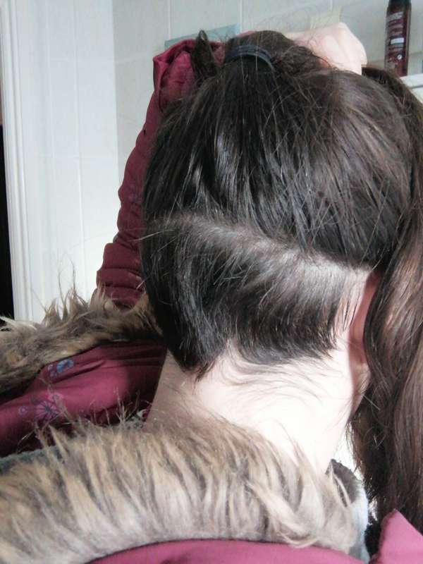Undercut before and after last trim 