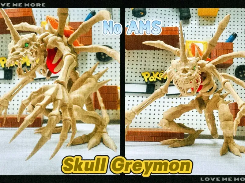 40cm数码宝贝—丧尸暴龙兽（分色组装） Skull Greymon Digimon