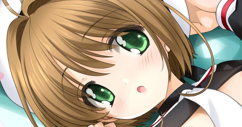 さくらちゃんをベッドに押し倒す