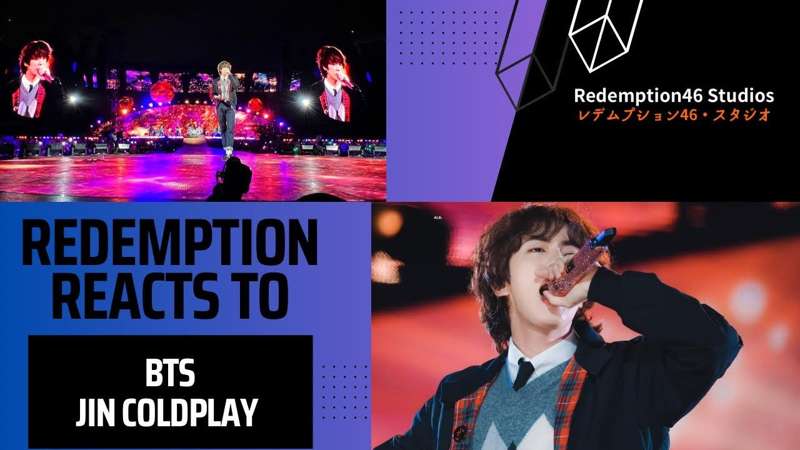진 (Jin) Coldplay Concert Special Performance Sketch - BTS (방탄소년단) (Redemption Reacts)