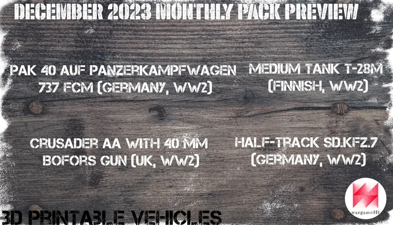 DECEMBER 2023 Monthly Pack Preview