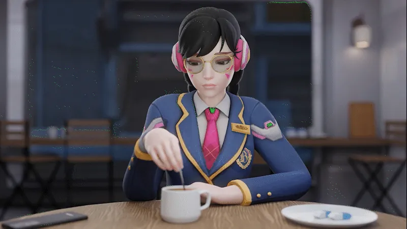 D.VA (Overwatch) Bad Girls Academy Test Failure - Extended Version [no watermark]