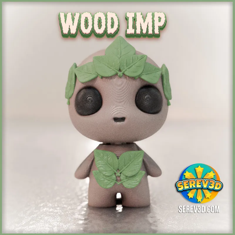 Wood Imp (New collectible Imp Family - keychain and bag charms)