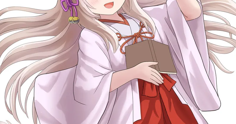 狐よゐちゃんイラスト（完成目前）＋秋の景色