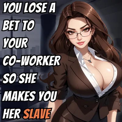 You lose a bet to your  co-worker so she makes you her slave | [fdom][MsuB][PUBLIX SEX][OFFICE][PUSSY worship][COCK-RIDNG][CREAMPIE] [foot worship][SLAPPING][humiliation] [ENEMY TO OWENER][MISTRESS/SLAVE]