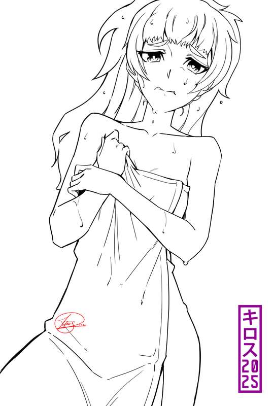 Maho Hiyajou lineart