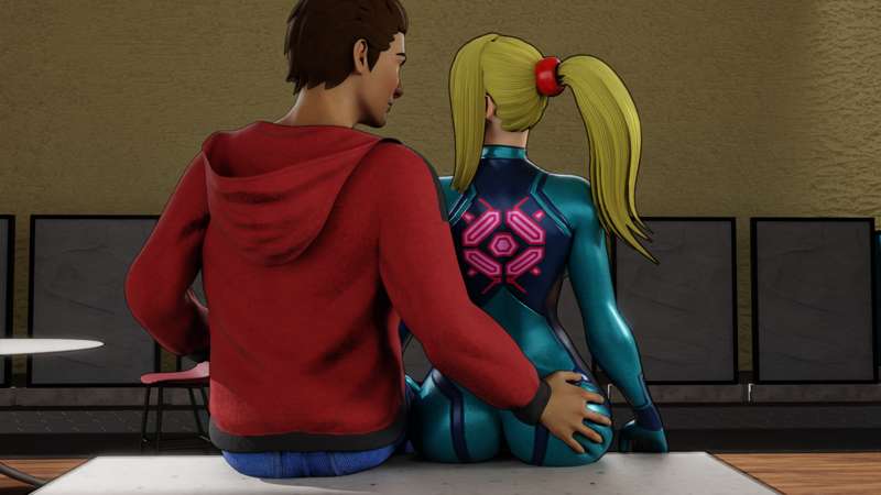 Chilling with Samus