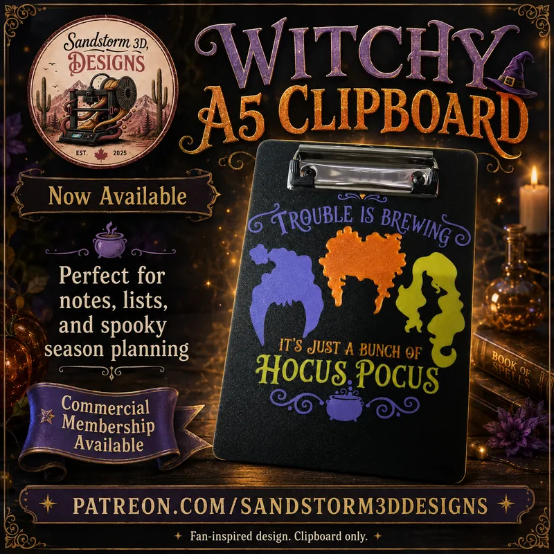 🧙 WITCHY A5 CLIPBOARD — NOW AVAILABLE!