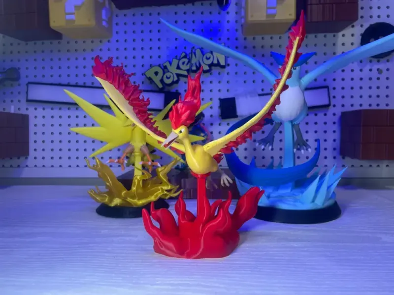 宝可梦 —火焰鸟（分色组装）Moltres Pokémon