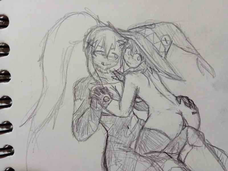 Darkness and Megumin 
