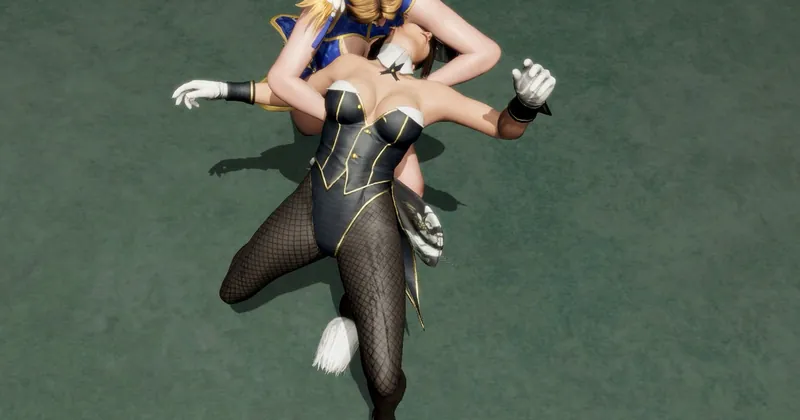 (Request Video) Mai Shiranui Normal+Slow speed Neck Clasher Move