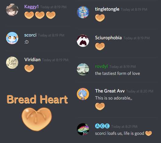 Cute Bread heart