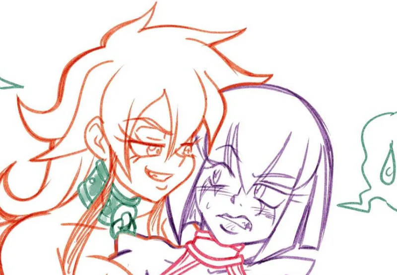 Valeria and Sylla sketch A and B