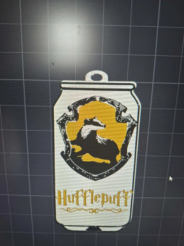 HP Hufflepuff Can Opener Keychain